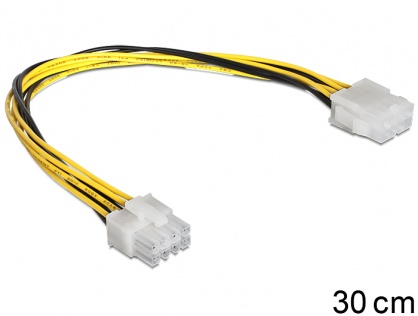 Cablu prelungitor alimentare EPS 8 pini T-M, Delock 83342 