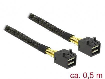 Cablu Mini SAS HD SFF-8643 0.5m, Delock 83386