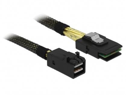 Cablu Mini SAS HD SFF-8643 la Mini SAS SFF-8087 1m, Delock 83389