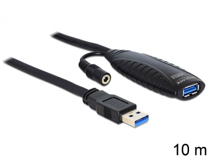 Cablu prelungitor activ USB 3.0 M-T 10m, Delock 83415