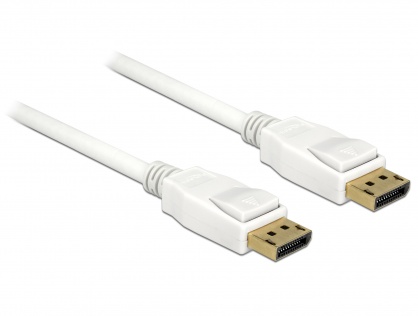 Cablu Displayport 1.2 T-T 4K 60Hz 1.5m Alb, Delock 85509