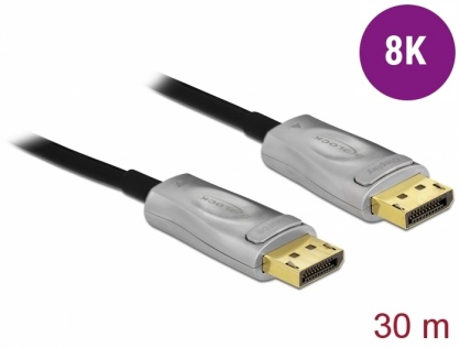 Cablu DisplayPort activ optic v1.4 8K60Hz/4K144Hz T-T 30m, Delock 85889