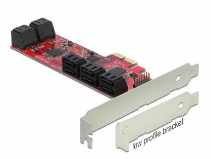 PCI Express cu 10 porturi SATA 6 Gb/s interne, Delock 89384