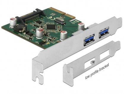 PCI Express la 2 porturi USB 3.1-A Gen 2, Delock 90298