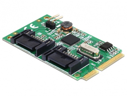 Mini PCIe I/O PCIe full size la 2 x SATA 6 Gb/s, Delock 95233