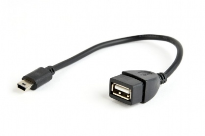 Cablu mini USB la USB 2.0 T-M OTG 0.15m, Gembird A-OTG-AFBM-002