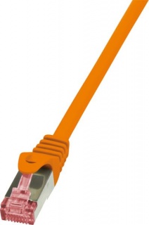 Cablu de retea RJ45 SFTP cat6 LSOH 3m Orange, Logilink CQ2068S