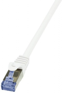 Cablu de retea S/FTP RJ45 CAT.6A LSOH 30m Alb, Logilink CQ3121S
