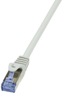 Cablu de retea S/FTP RJ45 CAT.6A LSOH 30m Gri, Logilink CQ3122S