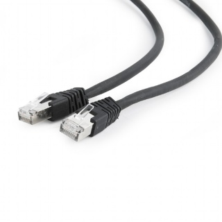 Cablu de retea RJ45 SFTP cat 6A LSOH 0.5m Negru, Gembird PP6A-LSZHCU-BK-0.5M