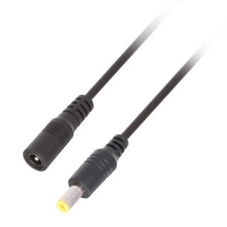 Cablu prelungitor alimentare DC 5.5mm x 2.1mm T-M 0.5m, Lindy L70321