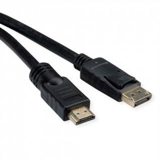 Cablu Displayport la HDMI 4K60Hz T-T 7.5m, Roline 11.04.5776