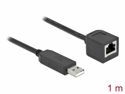 Cablu USB la serial RS-232 RJ45 (pentru router Cisco) T-M 1m, Delock 64164