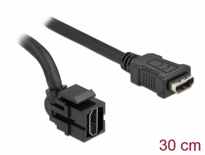 Modul keystone HDMI 4K30Hz 250 grade M-M 0.3m, Delock 86854