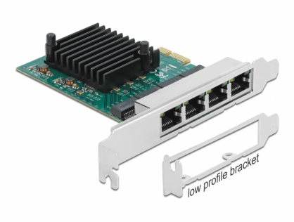 Placa PCI Express la 4 x Gigabit LAN RTL8111F, Delock 89025
