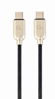 Cablu USB 2.0 type C la USB type C cu PD 60W T-T 1m Negru, Gembird CC-USB2PD60-CMCM-1M