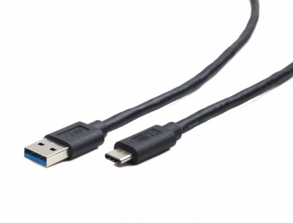 Cablu USB 3.0-C la USB-A T-T 0.5m Negru, Gembird CCP-USB3-AMCM-0.5M