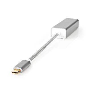 Adaptor USB 3.2-C Gen 1 la Gigabit LAN Argintiu, Nedis CCTB64950AL02