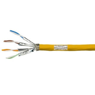 Rola cablu de retea RJ45 Cat.7A S / FTP 25m Galben, Logilink CPV0068