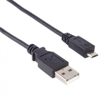 Cablu micro USB 2.0 la USB Fast Charging 0.75m T-T Negru, ku2m07f