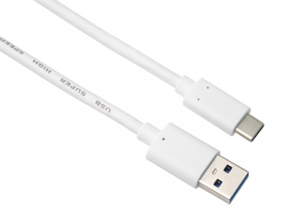 Cablu USB 3.1 Gen2-A la USB type C 3A T-T 3m Alb, ku31ck3w