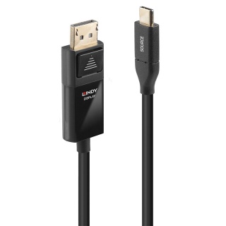 Cablu USB-C la Displayport 4K@60Hz cu HDR T-T 1m, Lindy L43301
