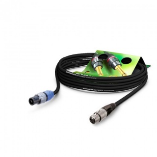 Cablu audio speakon la XLR 3 pini 5m Negru, NEUTRIK ME22-225-0500-SW