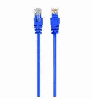 Cablu de retea RJ45 cat 5e UTP 0.25m Albastru, Spacer SP-PT-CAT5-0.25M-BL