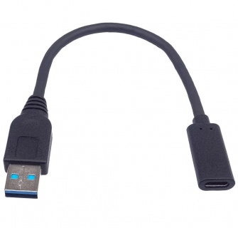 Adaptor USB 3.1-A la USB-C T-M 20cm, kur31-17
