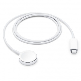 Cablu de incarcare USB-C pentru Apple Watch 1m Alb, Apple MX2H2ZM/A