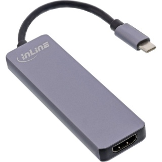 Docking station USB 3.2-C la HDMI 4K30Hz/2 x USB-A + card reader, InLine IL33271I
