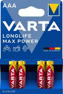 Set 4 buc baterie AAA R3 Longlife Max Power, Varta