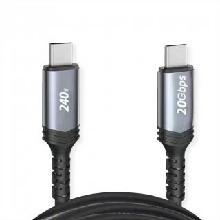 Cablu USB4 Gen2x2 type C T-T 20Gb/240W 2m Negru, Value 11.99.9087