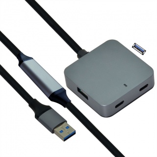 HUB USB 3.2 Gen1-A la 2 x USB-A + 2 x USB type C + cablu 10m, Value 12.99.1125