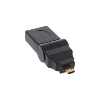 Adaptor rotativ micro HDMI-D la HDMI-A T-M, InLine 17690L