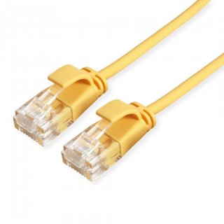 Cablu de retea RJ45 MYCON Slim UTP Cat.6A LSOH 0.15m Galben, CON3920