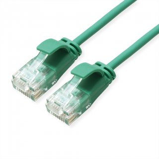 Cablu de retea RJ45 MYCON Slim UTP Cat.6A LSOH 0.5m Verde, CON3932