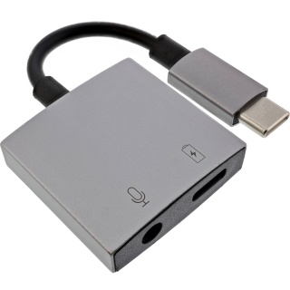 Adaptor USB type C la jack 3.5mm + PD 30W DAC T-M, InLine IL33054F