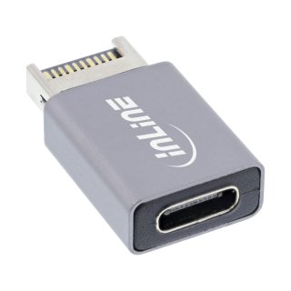 Adaptor pin header USB 3.2 la USB type C T-M, InLine IL33446P