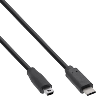 Cablu USB 2.0 type C la mini USB T-T 3m, InLine IL35753