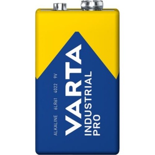 Baterie alcalina 9V/LR61 Industrial Pro, Varta