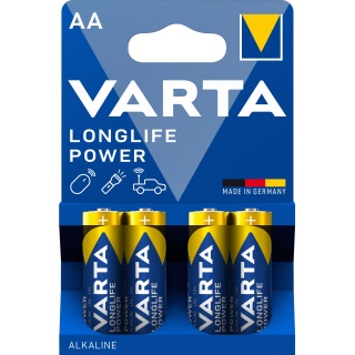 Set 4 buc baterie alcalina LongLife Power AA/LR6, Varta