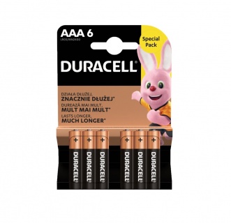 Set 6 buc baterie alcalina AAA/LR3, Duracell