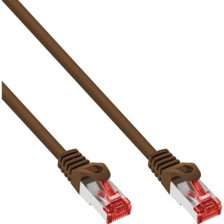 Cablu de retea RJ45 S/FTP PiMF Cat.6 5m Maro, InLine IL76405K