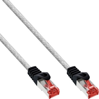 Cablu de retea RJ45 S/FTP PiMF Cat.6 0.3m Transparent, InLine IL76433T