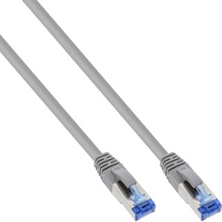Cablu de retea RJ45 S/FTP PiMF Cat.6A LSOH 0.25m Gri, InLine IL76821