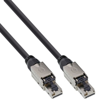 Cablu de retea RJ45 UTP cat.6A LSOH 15m Negru, InLine 77815S