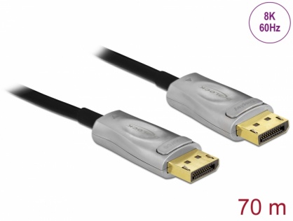 Cablu DisplayPort activ optic v1.4 8K60Hz/4K144Hz T-T 70m, Delock 84141