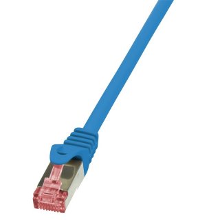 Cablu de retea RJ45 S/FTP cat.6 0.25m LSOH Albastru, Logilink CQ2016S