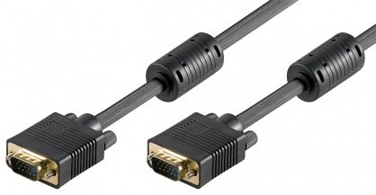 Cablu SVGA T-T 10m Negru, Goobay G50491